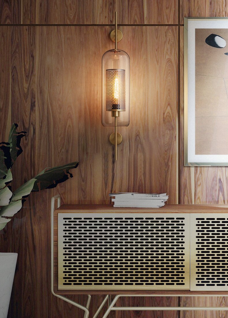 IWP Modern Industrial Glass Wall Lamp