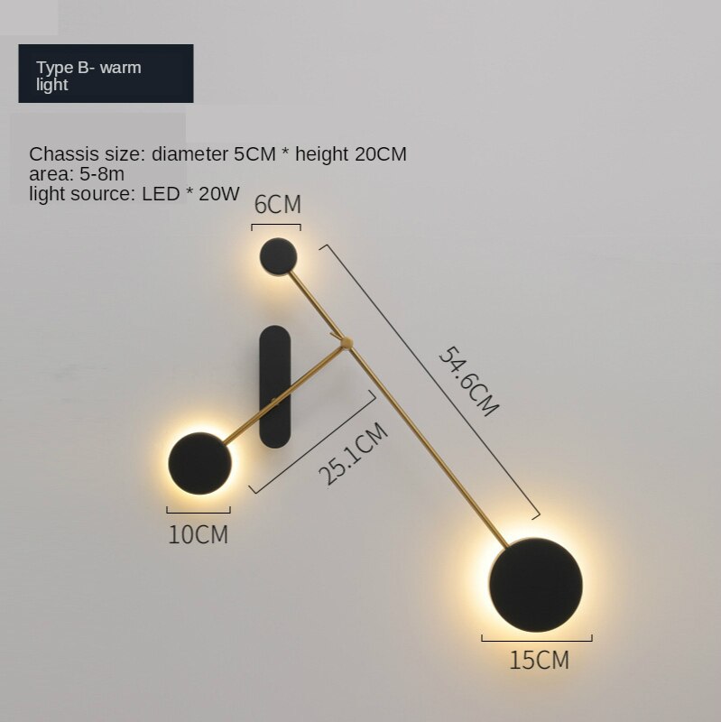 IWP Modern Nordic Premium LED Sconce Wall Lamp