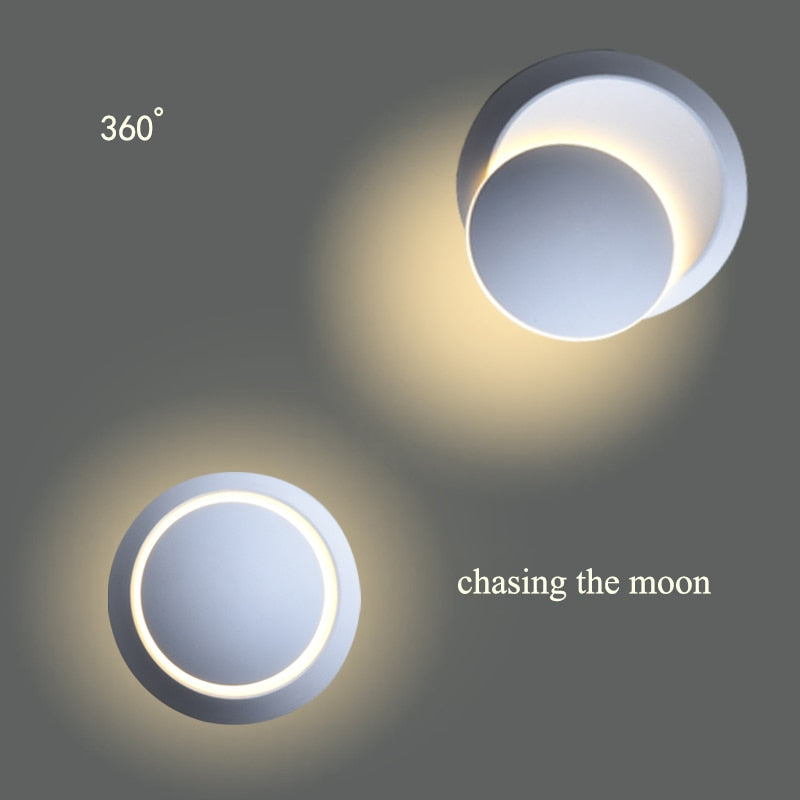Creative Moon 6W Led 360 Degree Rotatable Wall Light