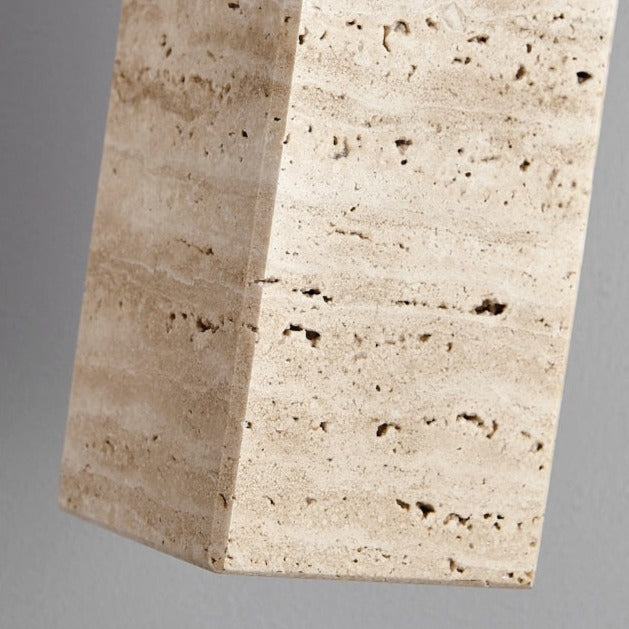 Wabi-Sabi Cylinder Marble Pendant Light