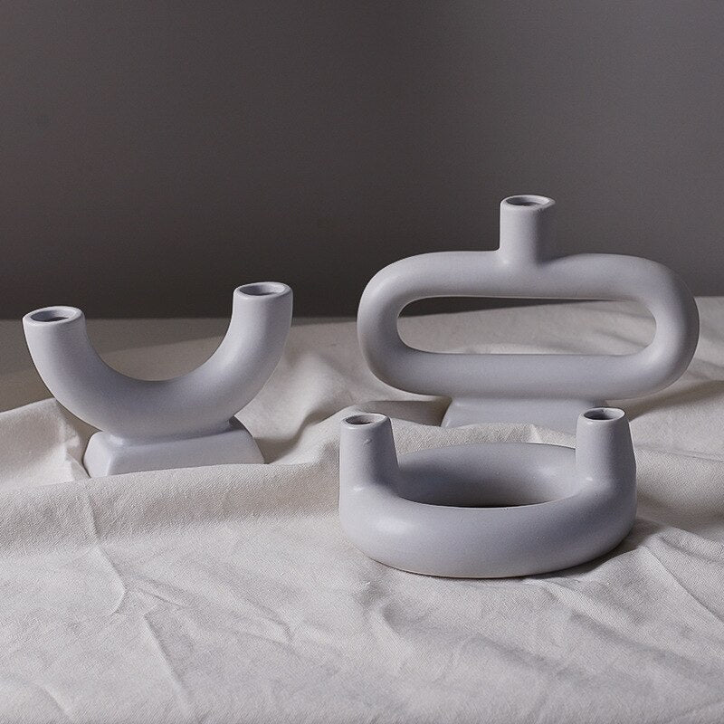 Nordic Design Concrete Candlestick Concrete