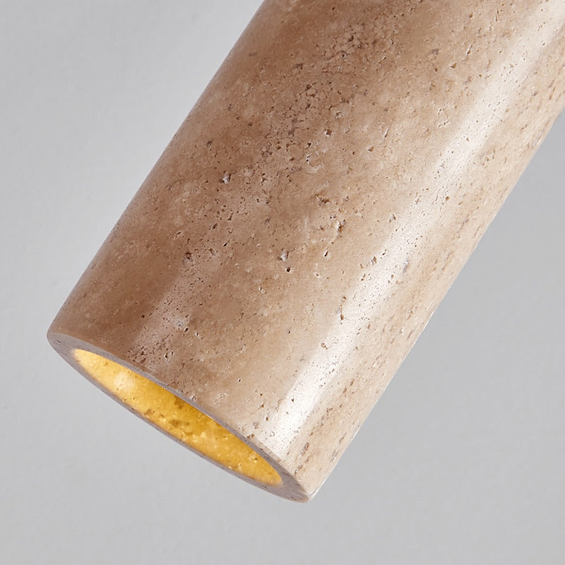 Wabi-Sabi Cylinder Marble Pendant Light