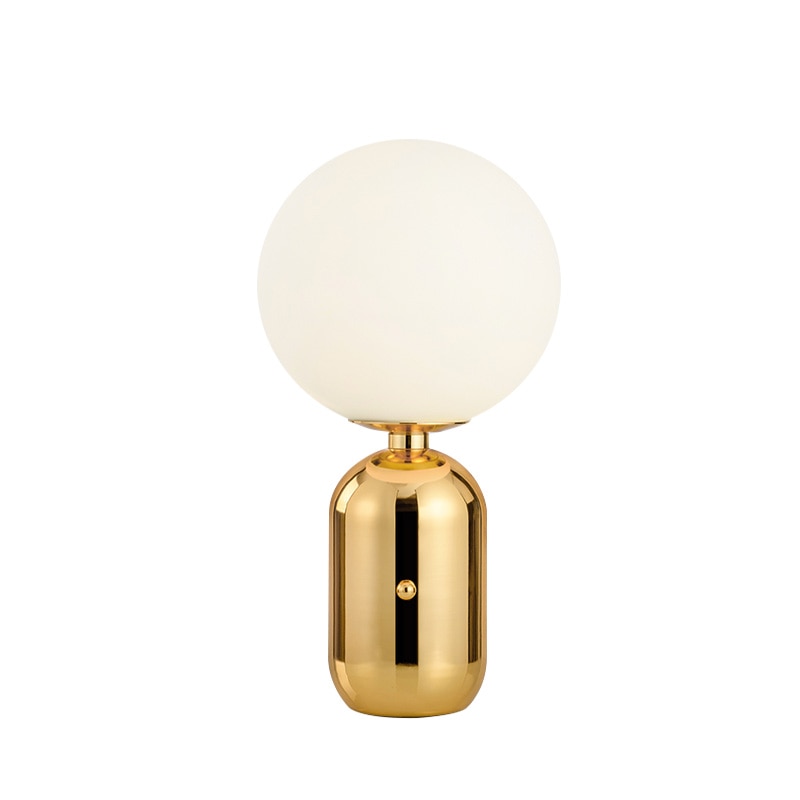Modern LED Desk Lamp Nordic Glass Globe Table Light