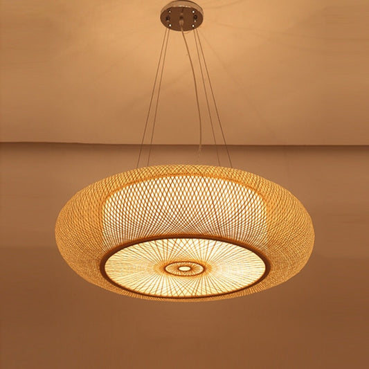 Bamboo Pendant Lights for Living Room Chinese Style Hanging Light Cover Bedroom Pendant Lamps Kitchen Home Decor