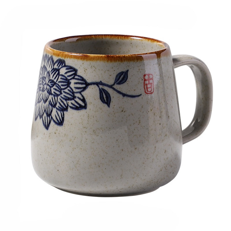 Japanese Vintage Design Ceramic Mug