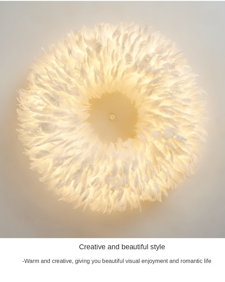 New Cloud Feather Chandelier