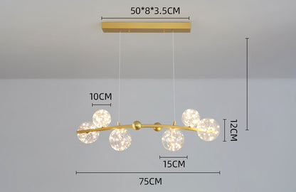 NoEn Nordic Starlight Globes Chandelier