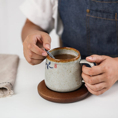 Japanese Vintage Design Ceramic Mug