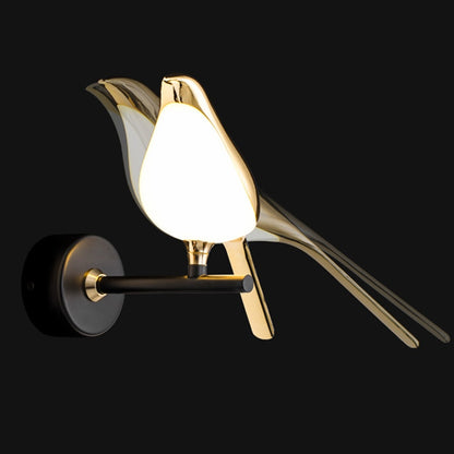 Modern Birdy Magpie Touch Switch LED Wall Lamp