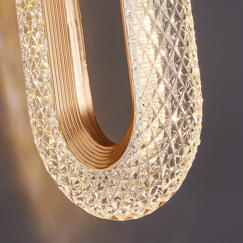 Oval Crystalline Luxor LED Wall Lamp