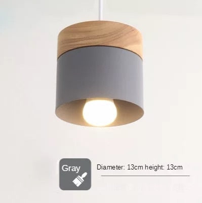 IWP Nordic LED Wooden Mini Pendant Light