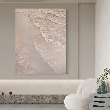 The Sea Lapping Oil Painting Canvas Wall Art (Unframed)