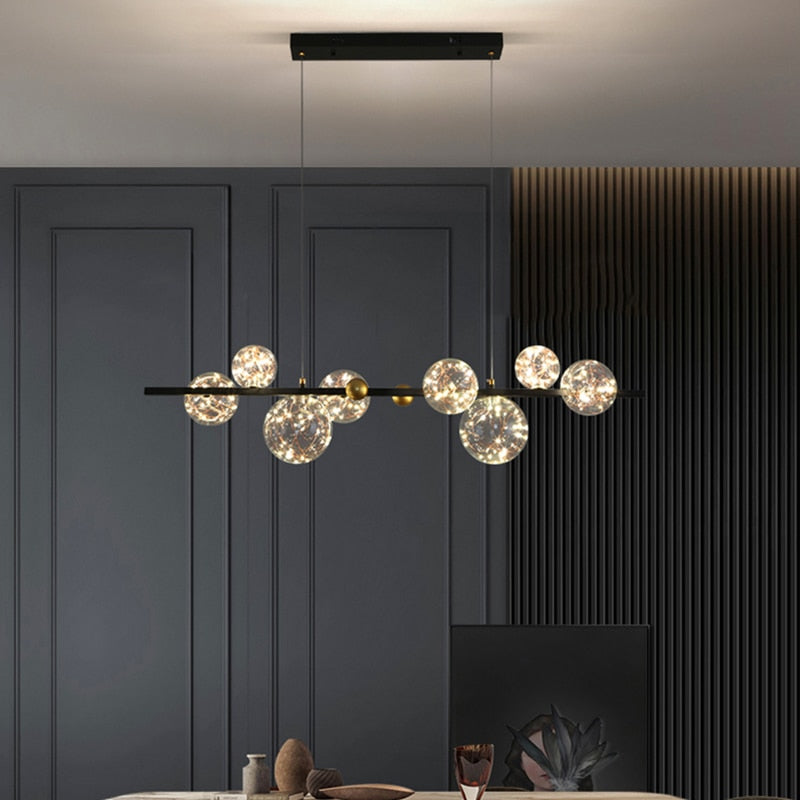 NoEn Nordic Starlight Globes Chandelier