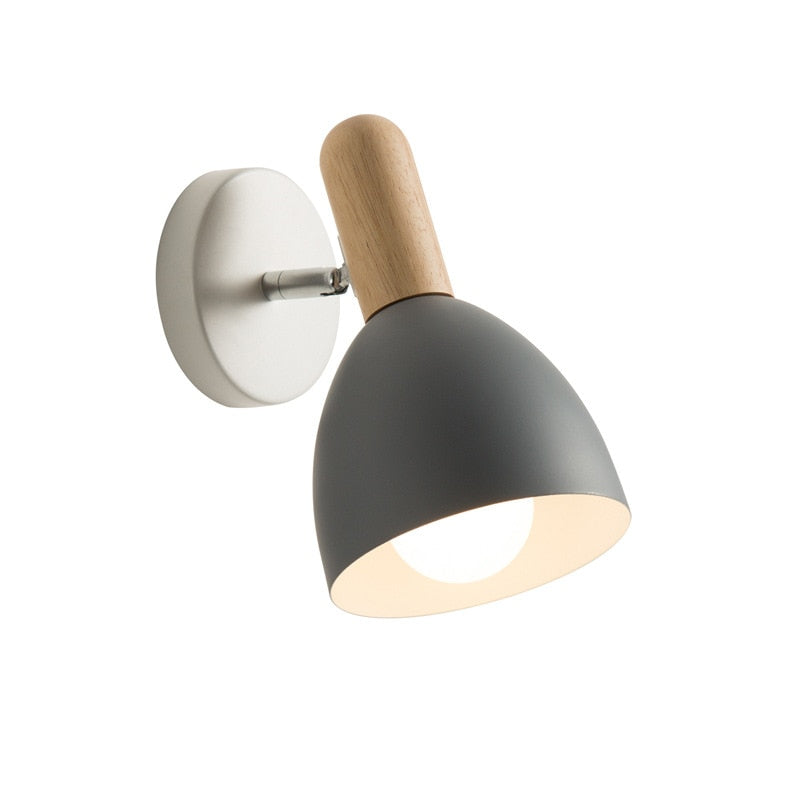 Nordic Wood & Matte Sconce Wall Light