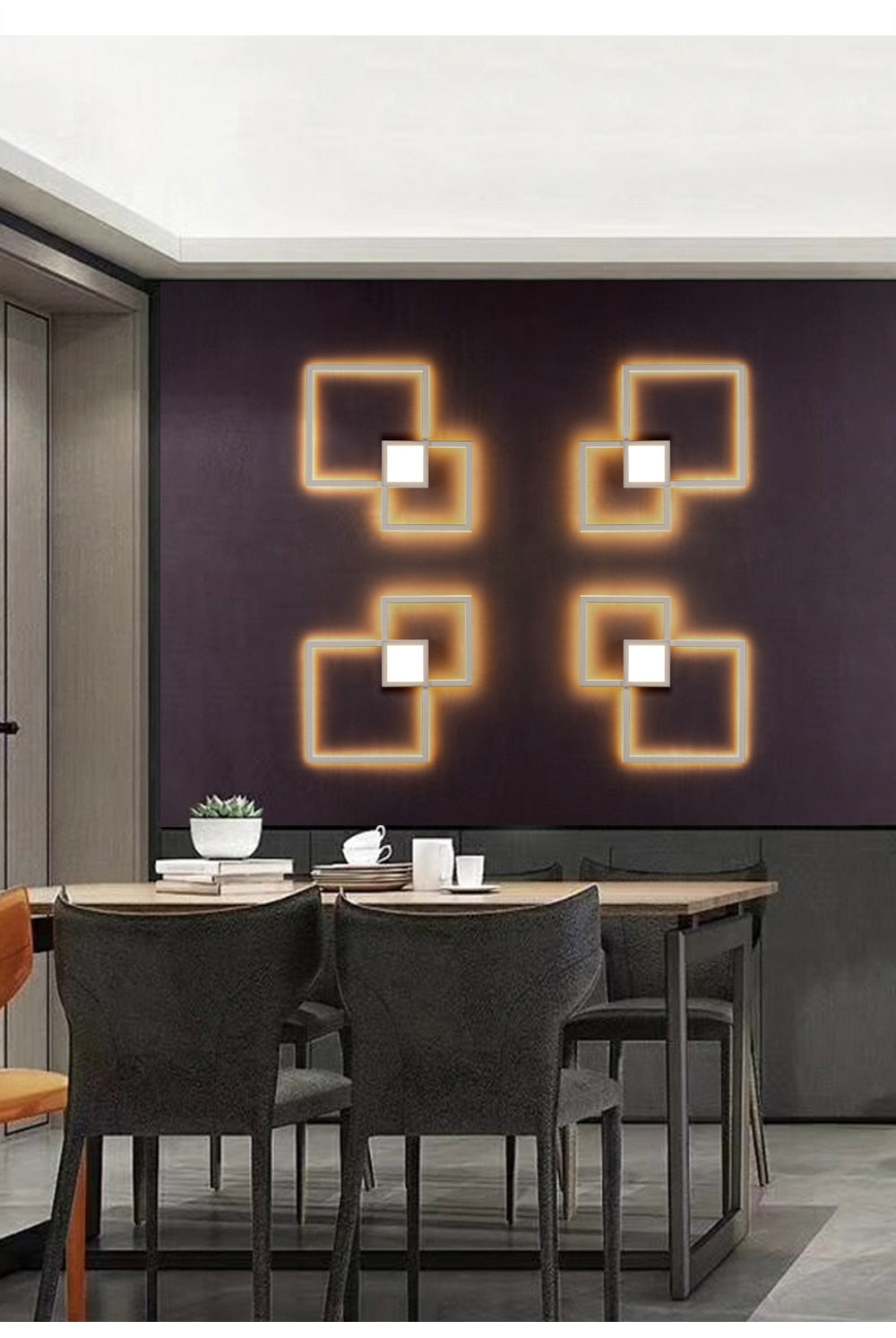 Zerono Square Panel LED Wall Lamp