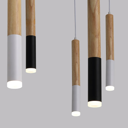 Difano Minimalist Slim Wood LED Pendant Light