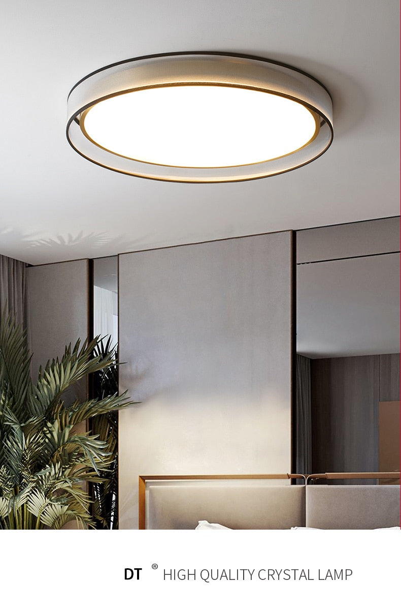 Modern Ceiling 2-layer Ultrathin Copper Flush Mount