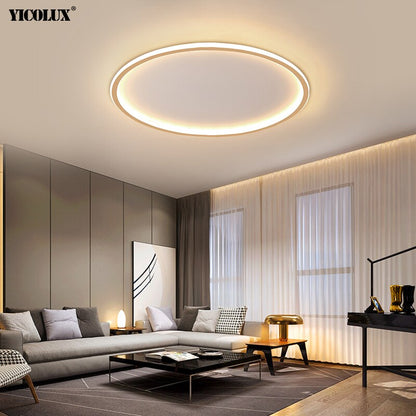 Yico Round Simple Super Flush Mount Dimmable Led Ceiling Light