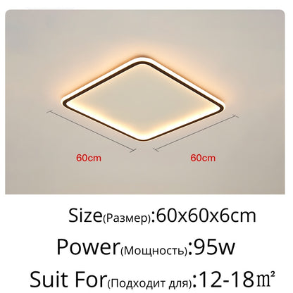 Yico Square Simple Super Flush Led Ceiling Light