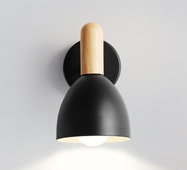 Nordic Wood & Matte Sconce Wall Light