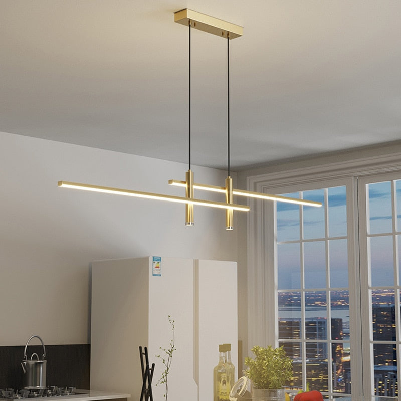 Modern Minimalist Long Strip Designer Chandelier