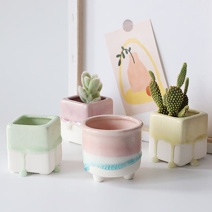 Nordic Glaze Creative Mini Planter