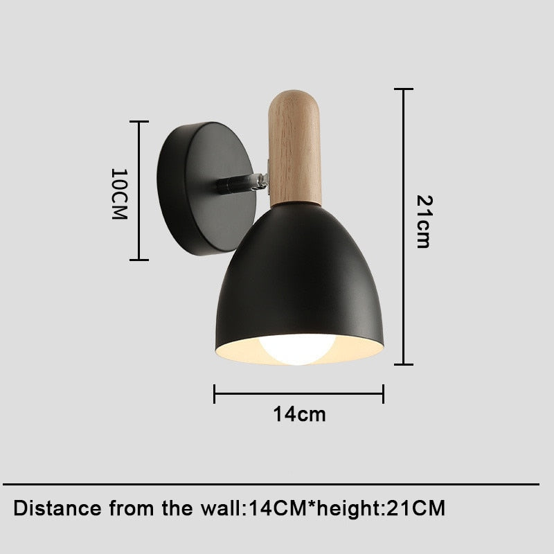 Nordic Wood & Matte Sconce Wall Light