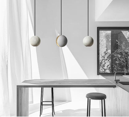 Diano  Planet Collection Nordic Single Head Design Cement Pendant Light