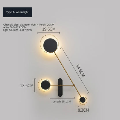 IWP Modern Nordic Premium LED Sconce Wall Lamp