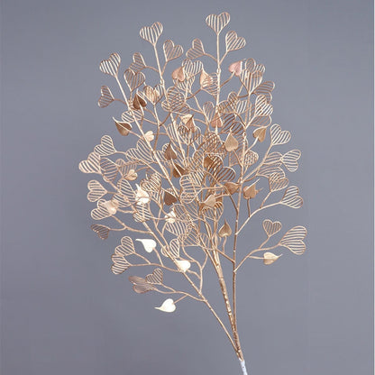 Golden Artificial Plants Leaf Home Decor