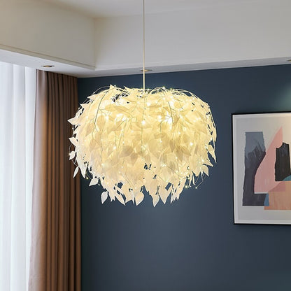 Modern Simple Leaf LED Chandelier