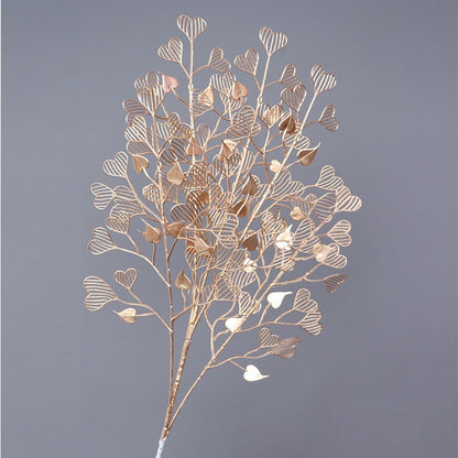 Golden Artificial Plants Leaf Home Decor