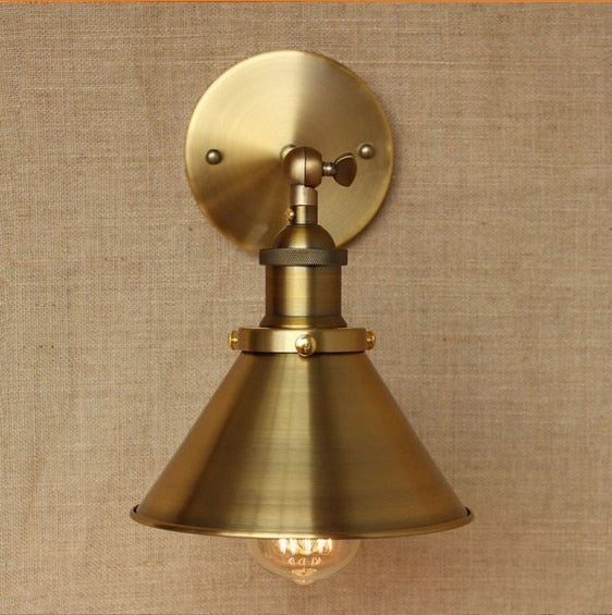 IWP Vintage Brass Sconce Wall Light