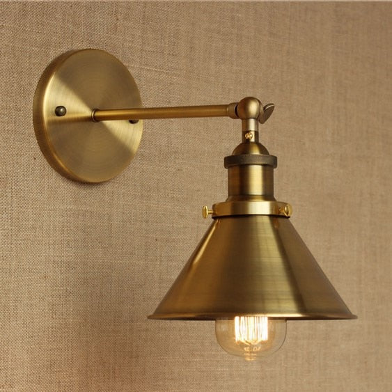 IWP Vintage Brass Sconce Wall Light