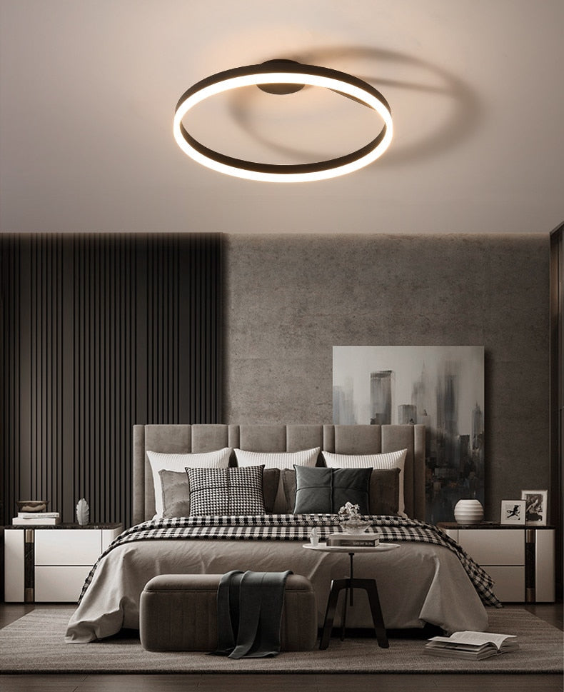 Sandy Modern LED Ring Dimmable Chandelier