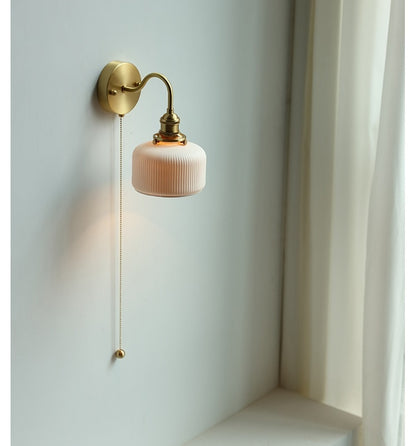 IWP Nordic Ribbed Ceramic Wall Lamp