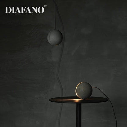 Diano  Planet Collection Nordic Single Head Design Cement Pendant Light