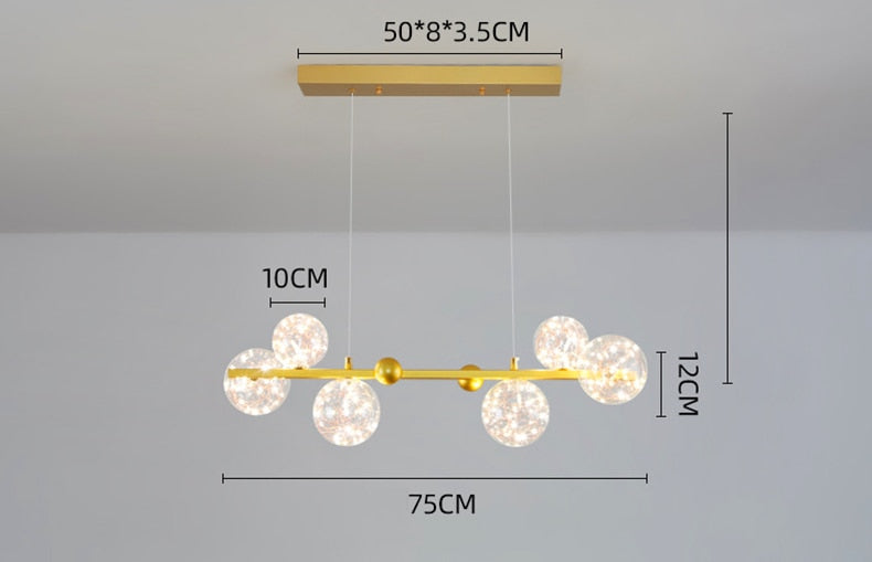 NoEn Nordic Starlight Globes Chandelier