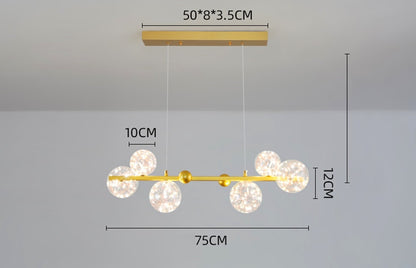 NoEn Nordic Starlight Globes Chandelier