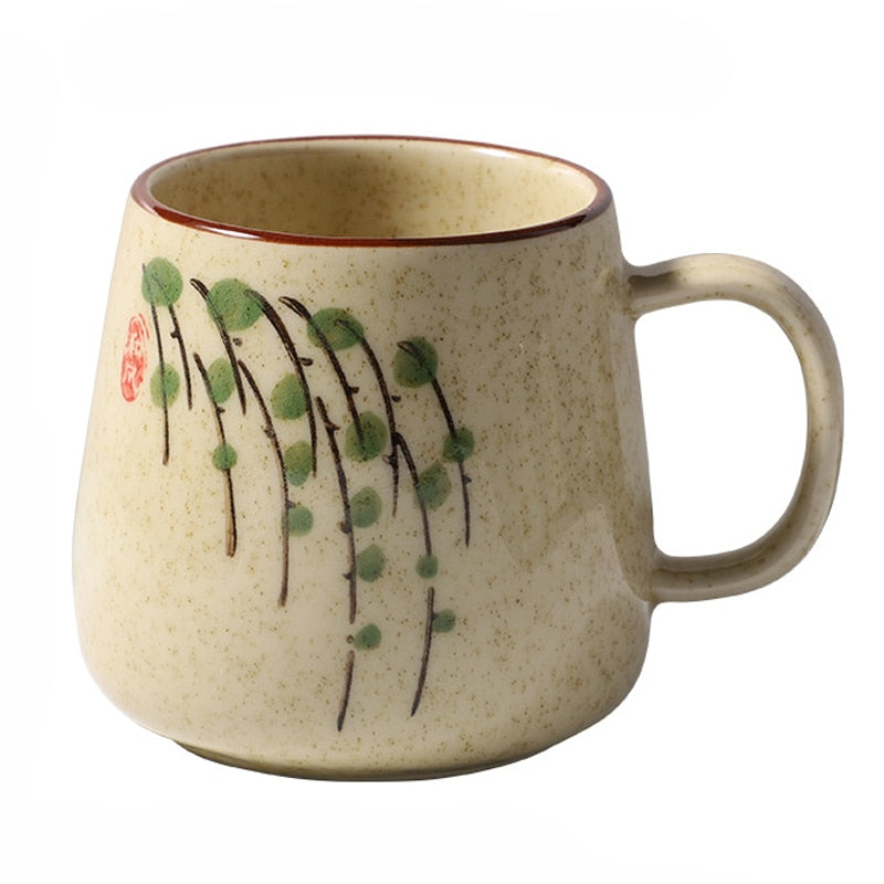 Japanese Vintage Design Ceramic Mug