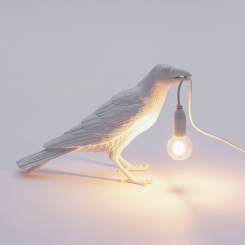 Auspicious Resin Bird Decorative Table Lamp