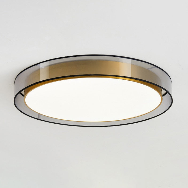 Modern Ceiling 2-layer Ultrathin Copper Flush Mount