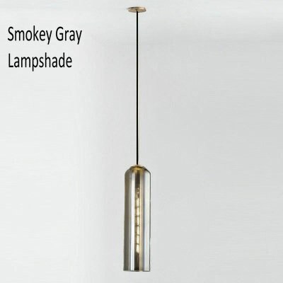 Wady Nordic Modern Slim Cylinder Glass Pendant Light