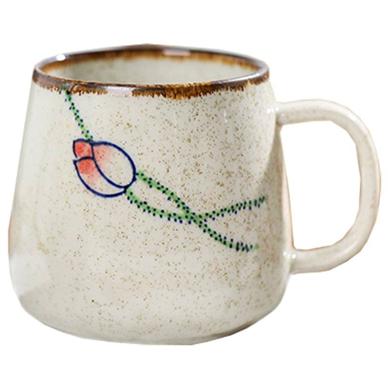 Japanese Vintage Design Ceramic Mug