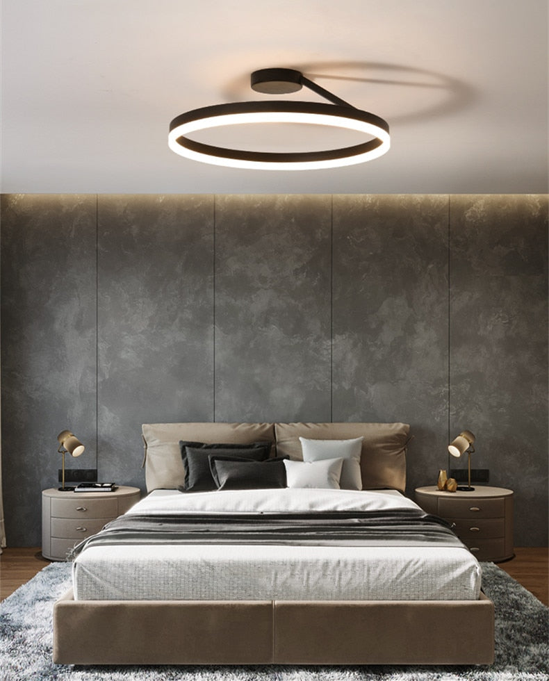 Sandy Modern LED Ring Dimmable Chandelier