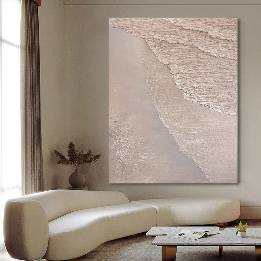 The Sea Lapping Oil Painting Canvas Wall Art (Unframed)