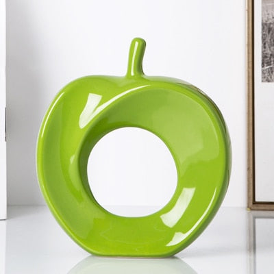 Creative Ceramic Hollow Apple Decor Ornaments