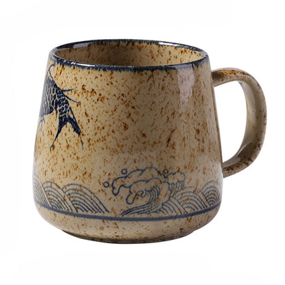 Japanese Vintage Design Ceramic Mug