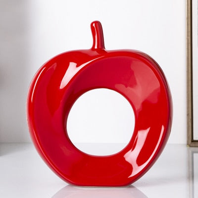 Creative Ceramic Hollow Apple Decor Ornaments