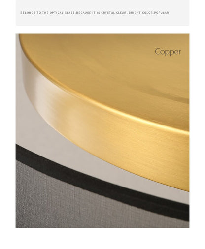 Modern Ceiling 2-layer Ultrathin Copper Flush Mount